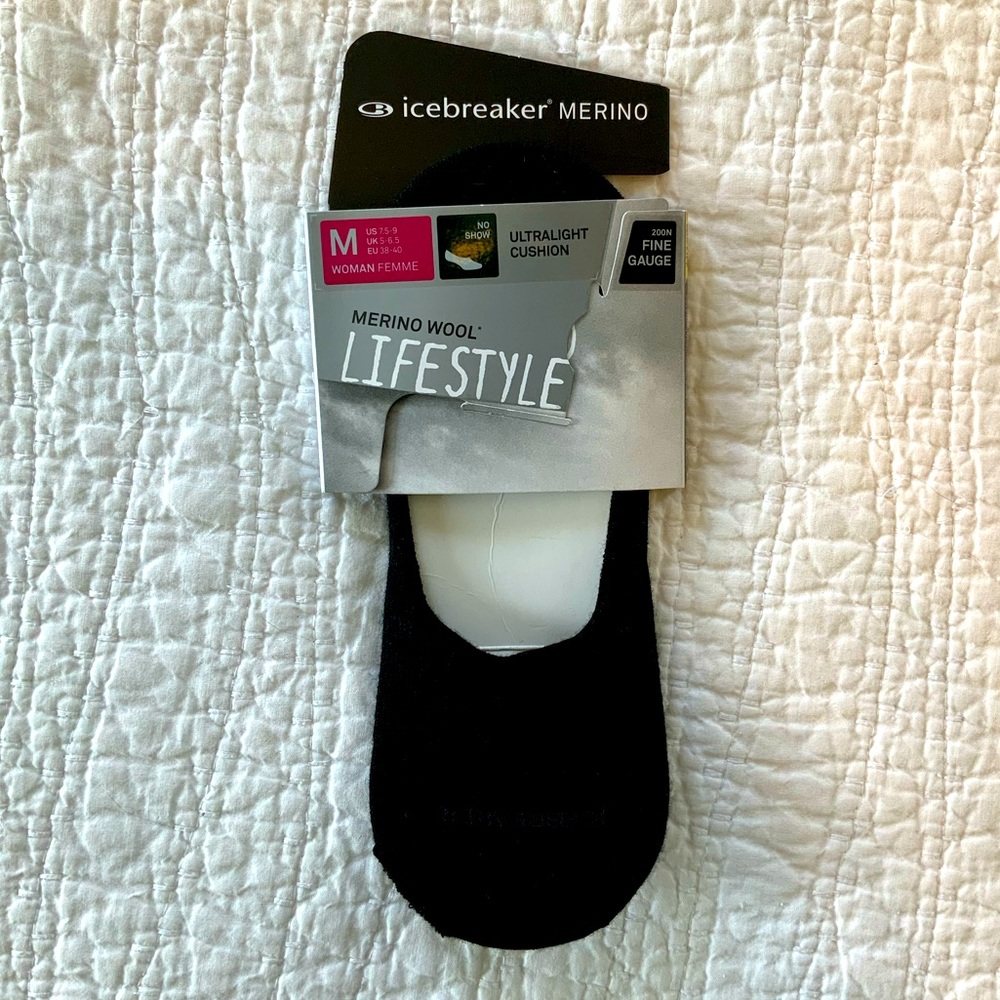 Icebreaker Lifestyle no-show socks NWT
